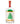 A clear glass bottle filled with green match heads and gold match tips, sealed with a cork labeled 'MATCHES'. The bottle has a white holiday label featuring a green Christmas tree and gold stars, with 'MERRY CHRISTMAS' printed at the bottom, all on a plain white background.