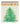 A Christmas-themed matchbox with wooden matches visible at the top and a green Christmas tree illustration with gold ornaments on the front, shown on a white background.