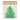 A Christmas-themed matchbox with wooden matches visible at the top and a green Christmas tree illustration with gold ornaments on the front, shown on a white background.